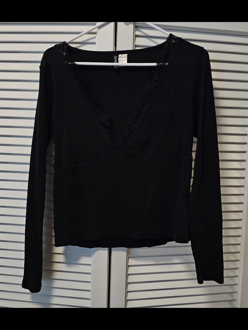 H&M Lace Longsleeve Top XL